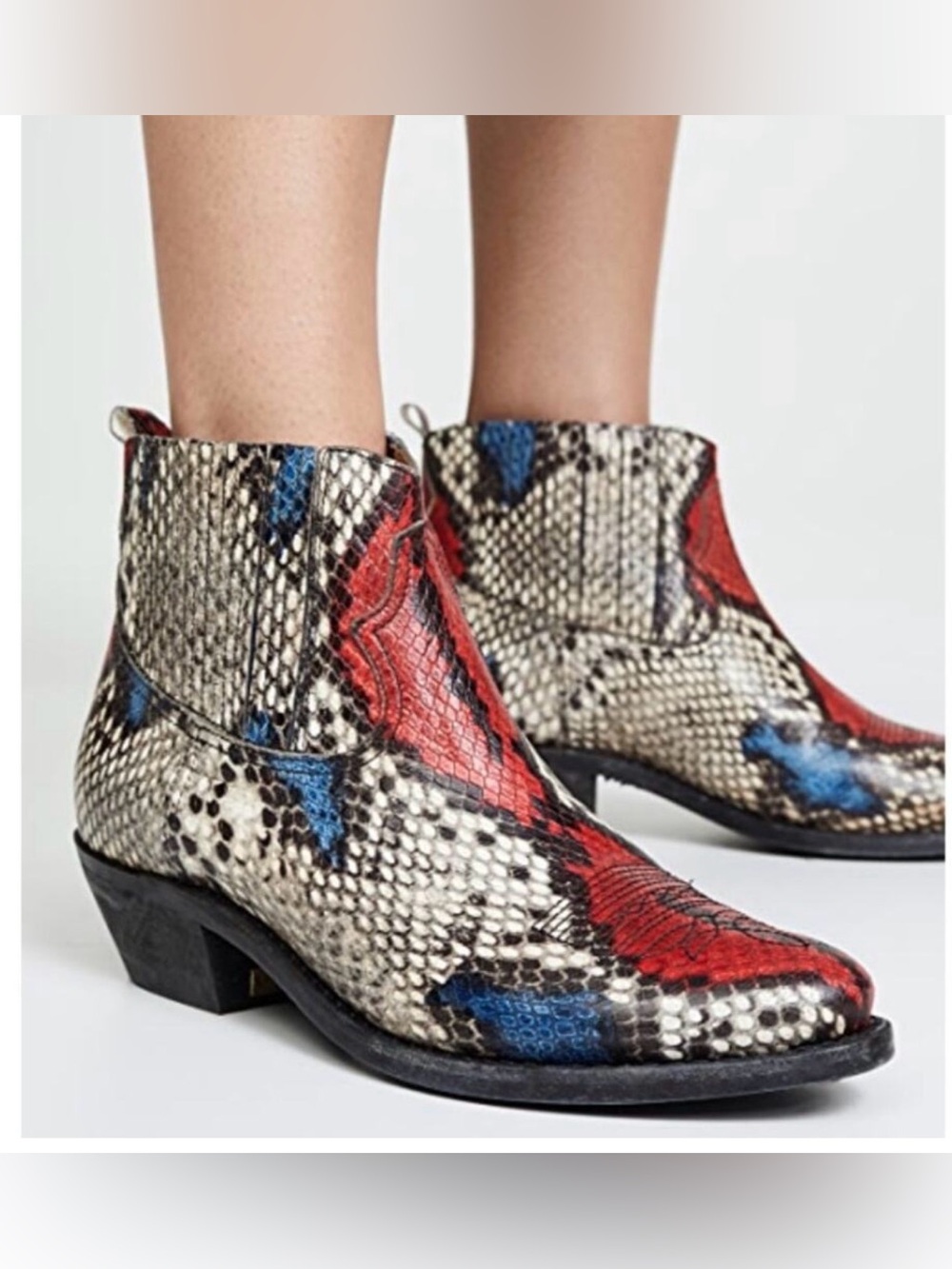 GOLDEN GOOSE snake boots Size 38.5 8 USA Boots